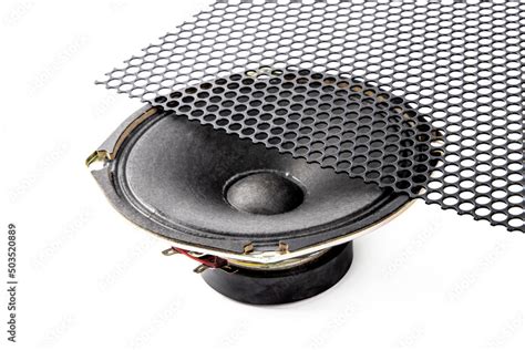 black metal speaker grills